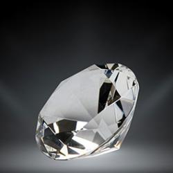 Crystal Diamond Paperweight
