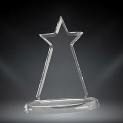 Star Acrylic on Oval Base